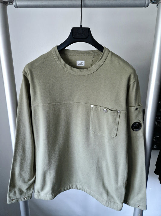C.P. Company Pocket Fleece Sweatshirt - Sage