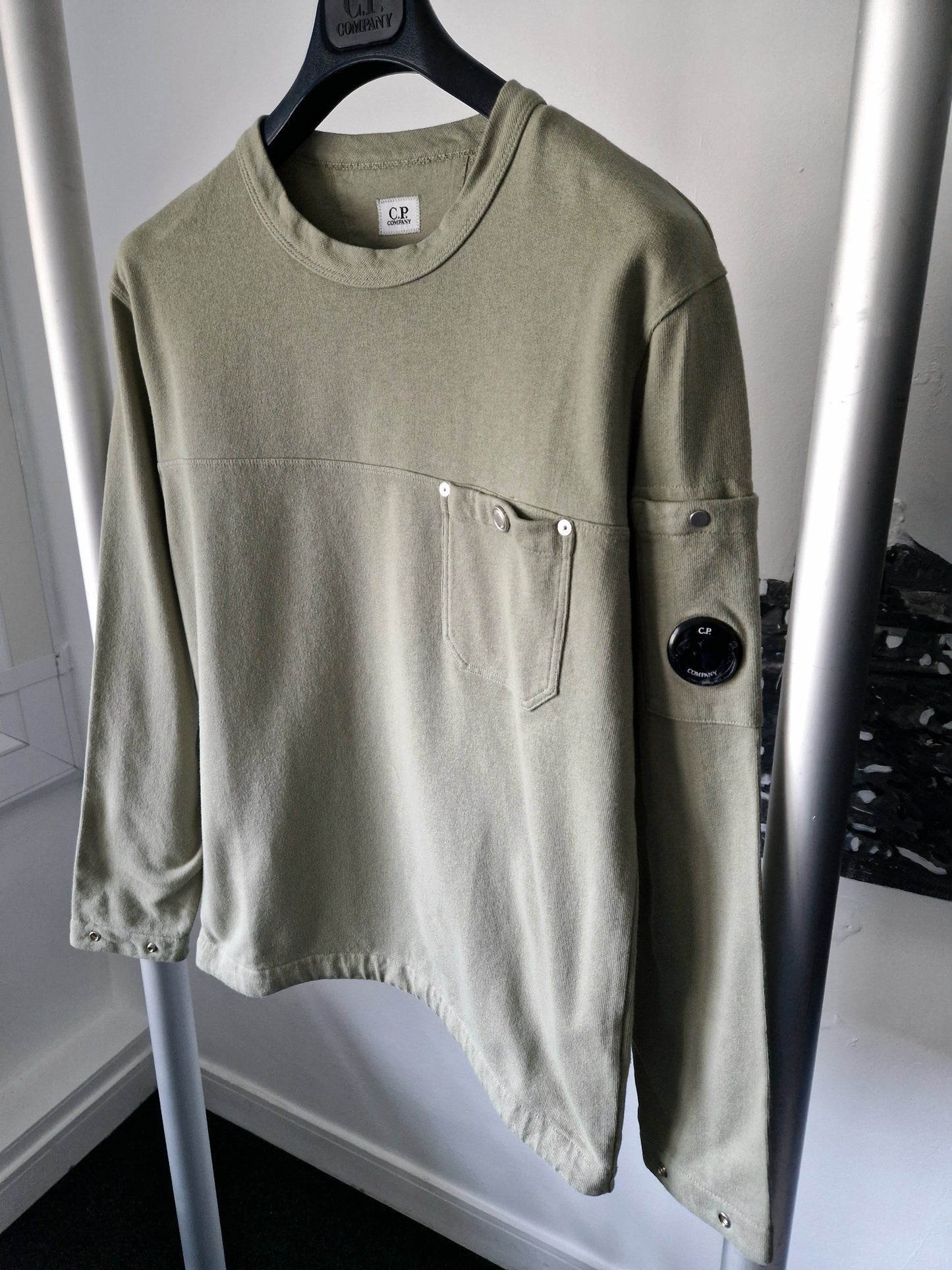 C.P. Company Pocket Fleece Sweatshirt - Sage