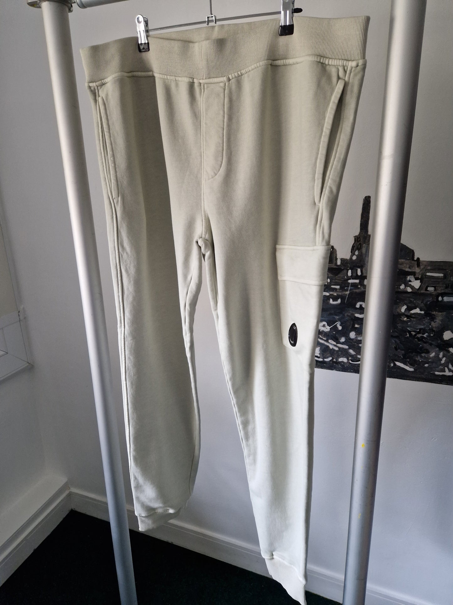 C.P. Company Garment Dyed Sweat Pants - Light Mint