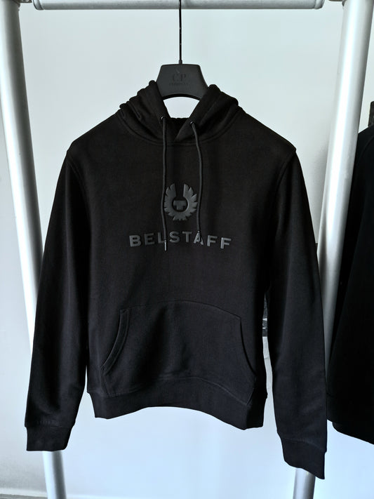 Belstaff Signature Logo Hooded Sweatshirt - Black