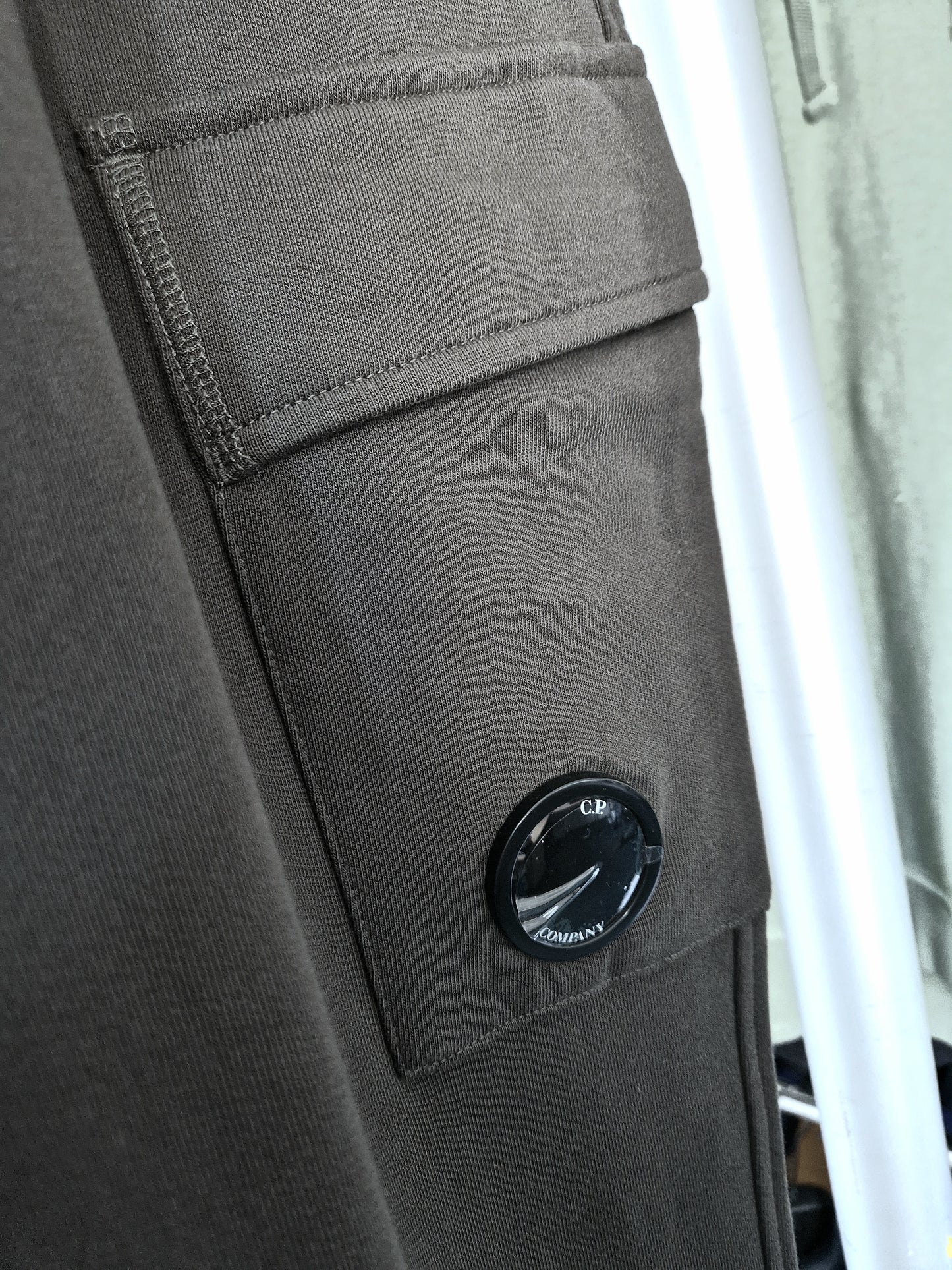C.P. Company Diagonal Fleece Joggers - Khaki