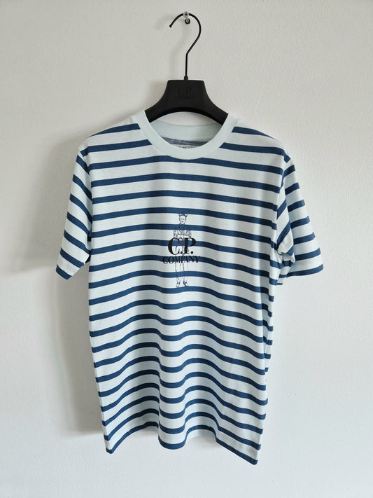 C.P. Company Junior 'Sailor Man' Striped T-Shirt _ Blue