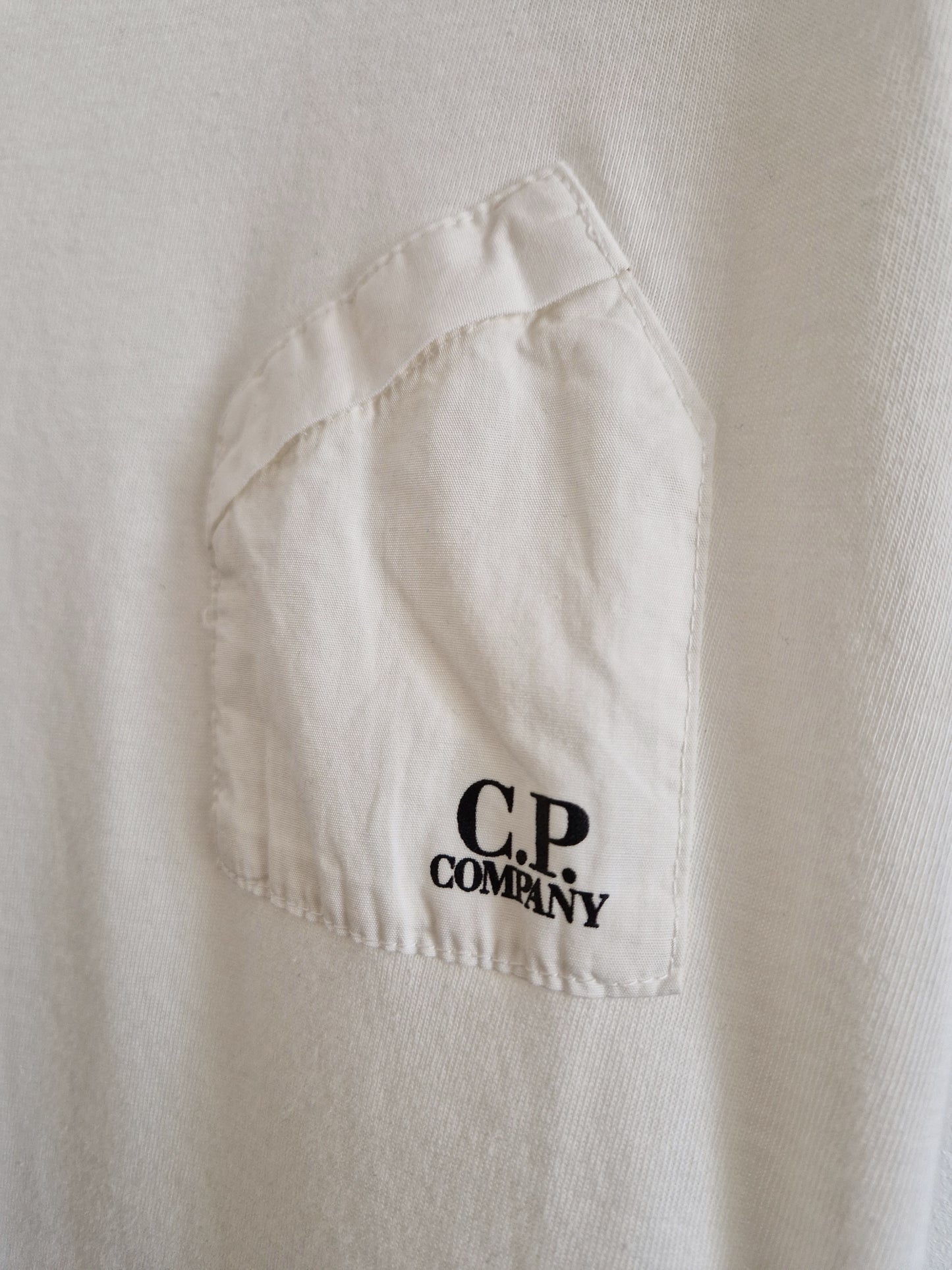 C.P. Company Junior Chest Pocket T-Shirt - Cream