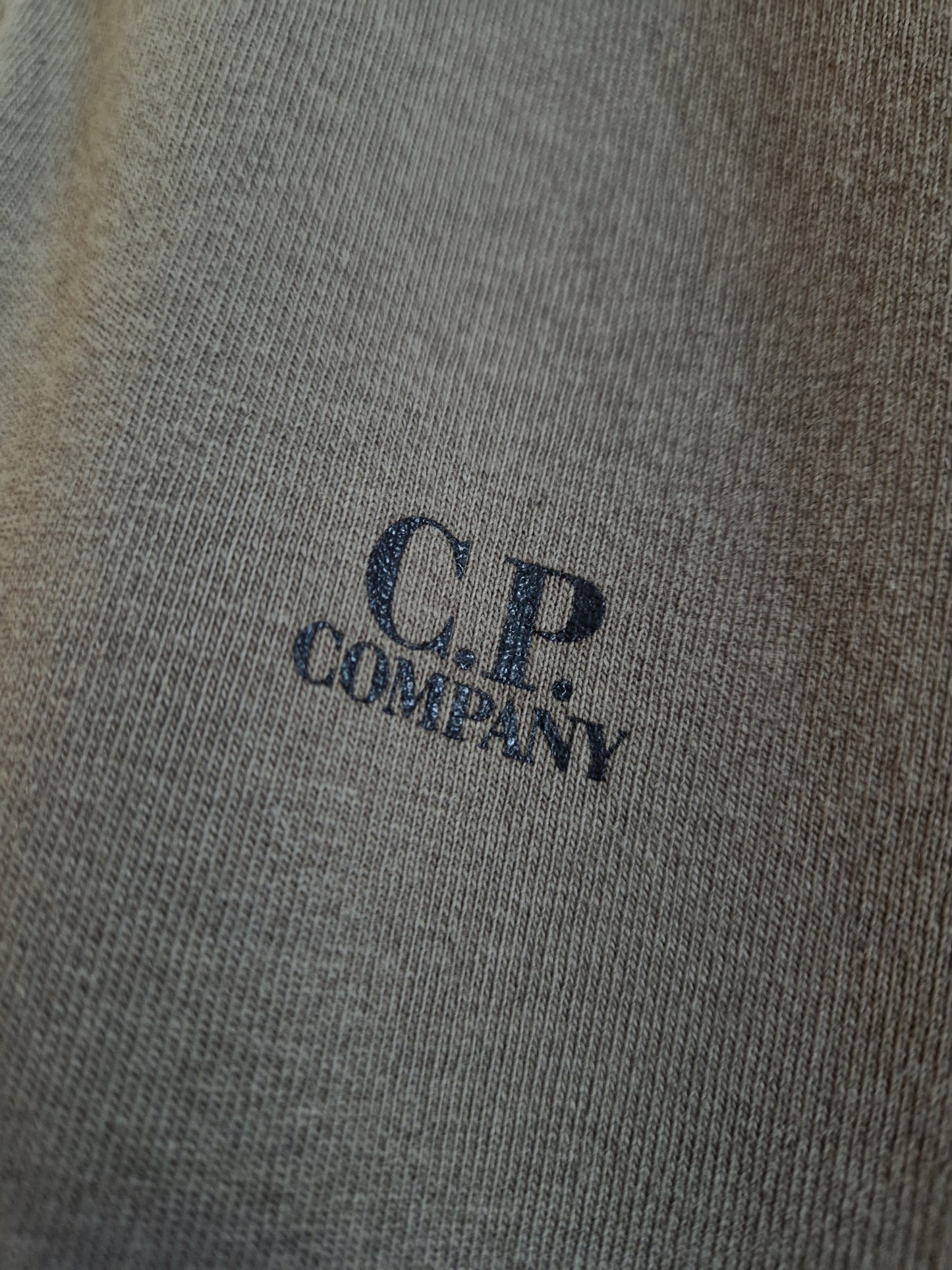 C.P. Company Jersey Logo Polo Shirt - Lead Grey