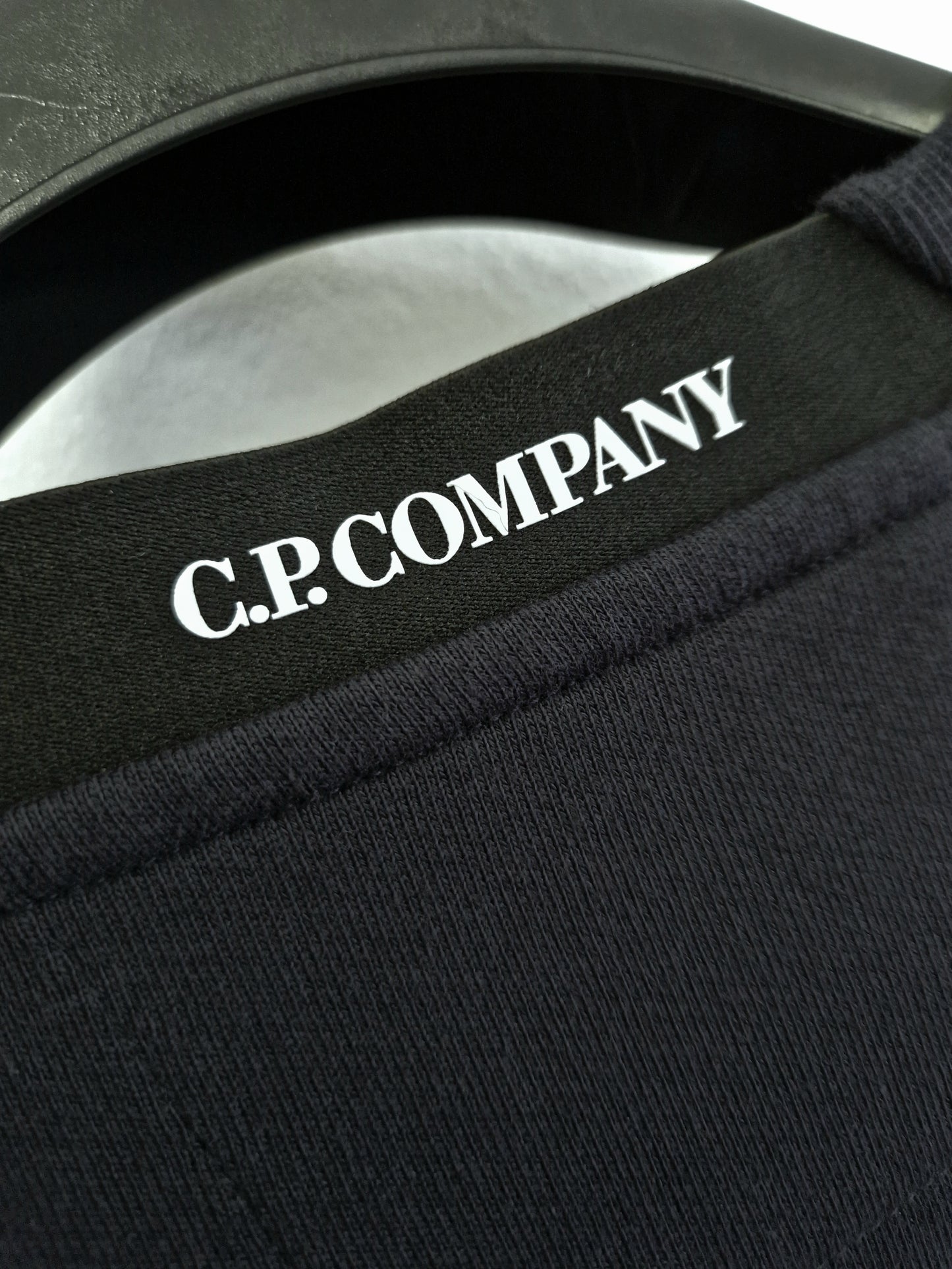 C.P. Company Diagonal Raised Fleece Sweatshirt - Navy Blue