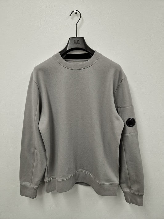 C.P. Company Diagonal Raised Fleece Sweatshirt - Drizzle Grey