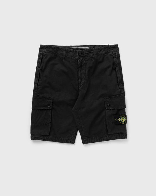 Stone Island Bermuda Cargo Shorts - Black