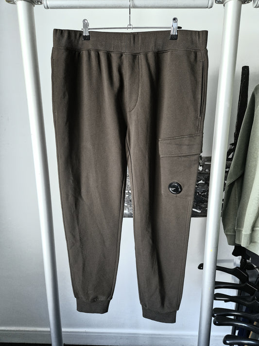 C.P. Company Diagonal Fleece Joggers - Khaki