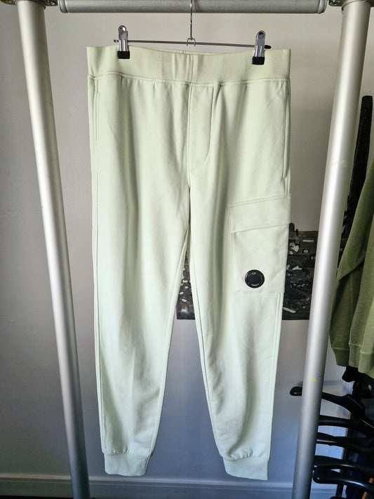 C.P. Company Diagonal Fleece Joggers - Frost