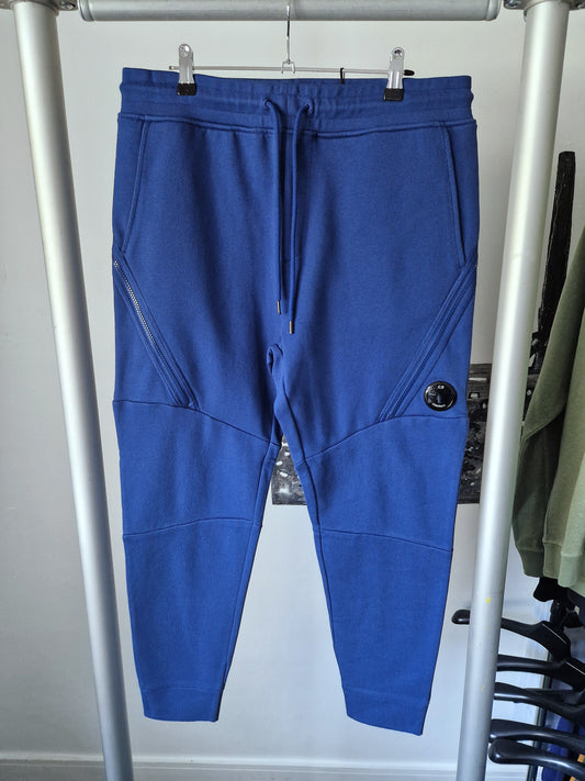 C.P. Company Diagonal Fleece Joggers - Royal Blue