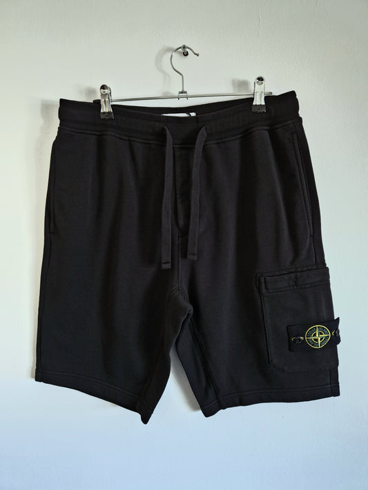 Stone Island Fleece Shorts - Black