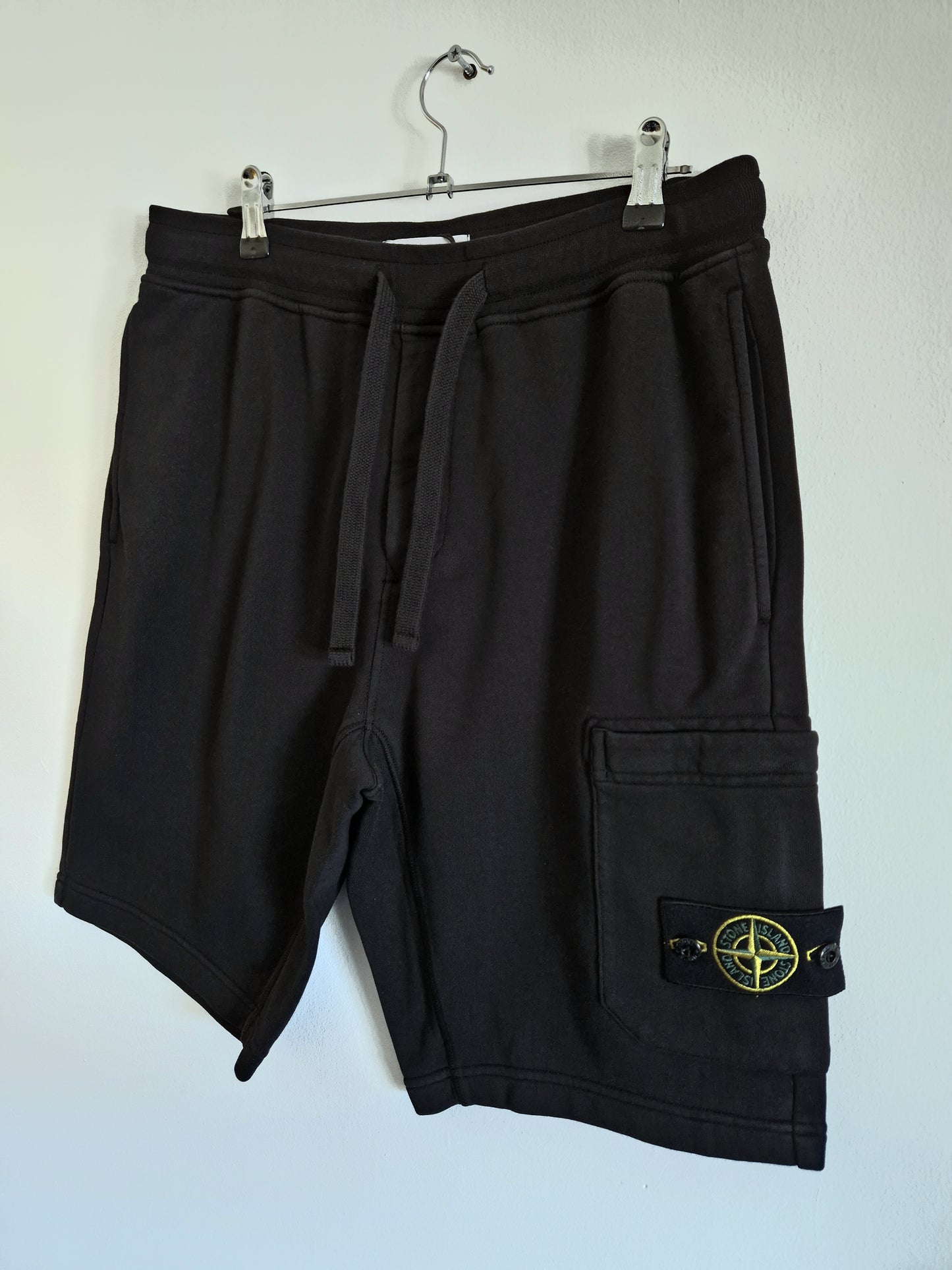 Stone Island Fleece Shorts - Black