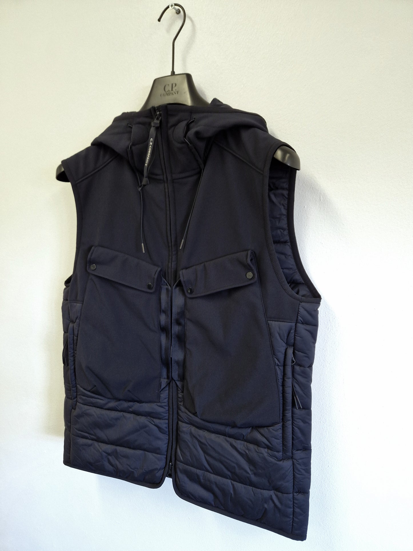 C.P. Company Shell-R Mixed Goggle Gilet - Navy Blue