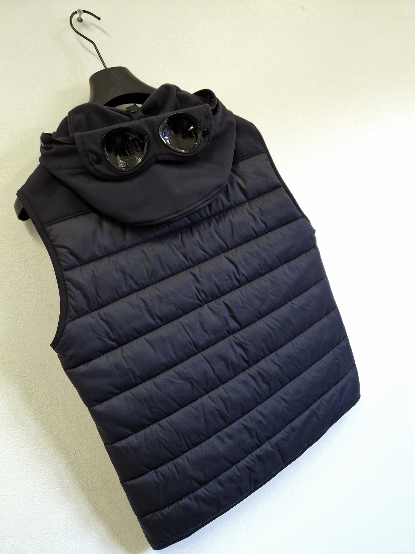 C.P. Company Shell-R Mixed Goggle Gilet - Navy Blue