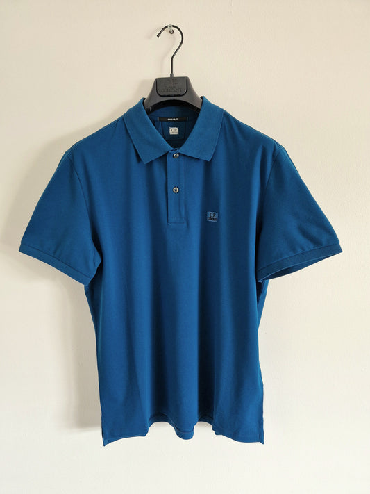 C.P. Company Stretch Piquet Polo Shirt - Ink Blue