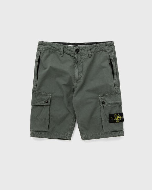 Stone Island Bermuda Cargo Shorts - Olive Green